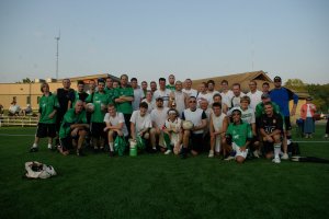 KCGAC players stand for a team photo